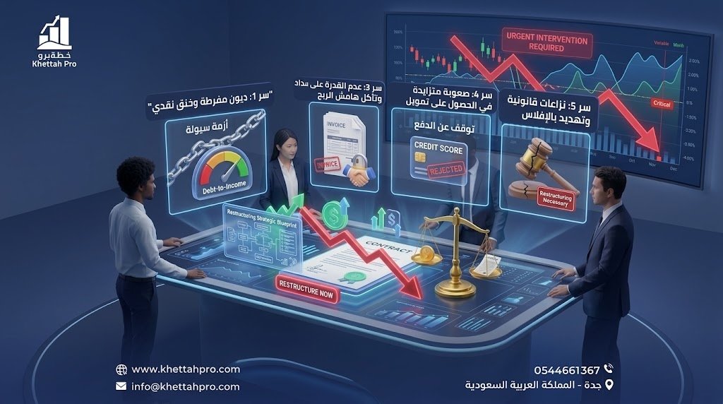 5علامات تدل على الحاجة الفورية لإعادة الهيكلة المالية لمنشأتك"
